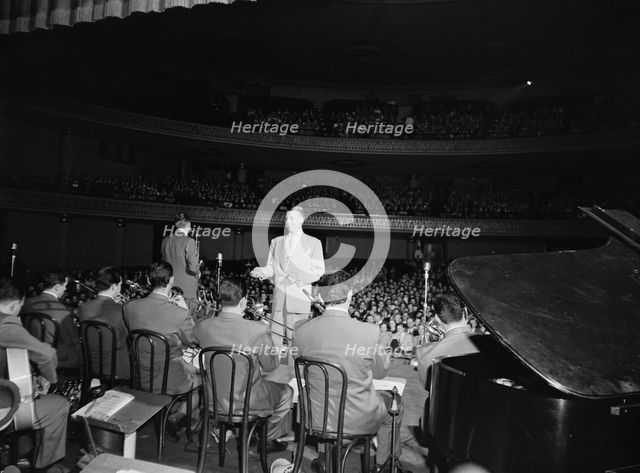 Portrait of Stan Kenton and Laurindo Almeida, 1947 or 1948. Creator: William Paul Gottlieb.