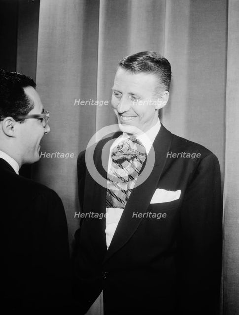 Portrait of Stan Kenton and Pete Rugolo, 1947 or 1948. Creator: William Paul Gottlieb.