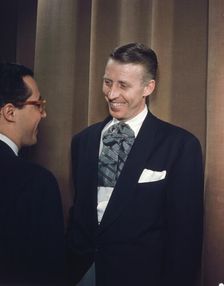 Portrait of Stan Kenton and Pete Rugolo, 1947 or 1948. Creator: William Paul Gottlieb