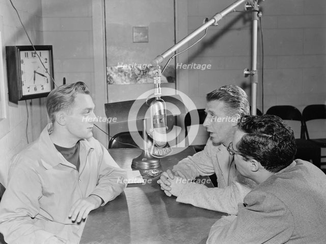Portrait of Stan Kenton and Pete Rugolo, WORK, 1947 or 1948. Creator: William Paul Gottlieb.