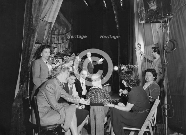 Portrait of Stan Kenton, June Christy, Laurindo Almeida, Bob Gioga...Richmond, Va.(?), 1947. Creator: William Paul Gottlieb.
