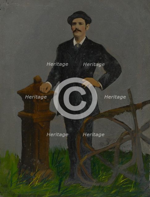 Portrait of standing man in hat, 1860s-1880s. Creator: Unknown.