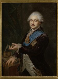 Portrait of Stanislaus Augustus Poniatowski (1732-1798), c1791. Creator: Johann Baptist Lampi I