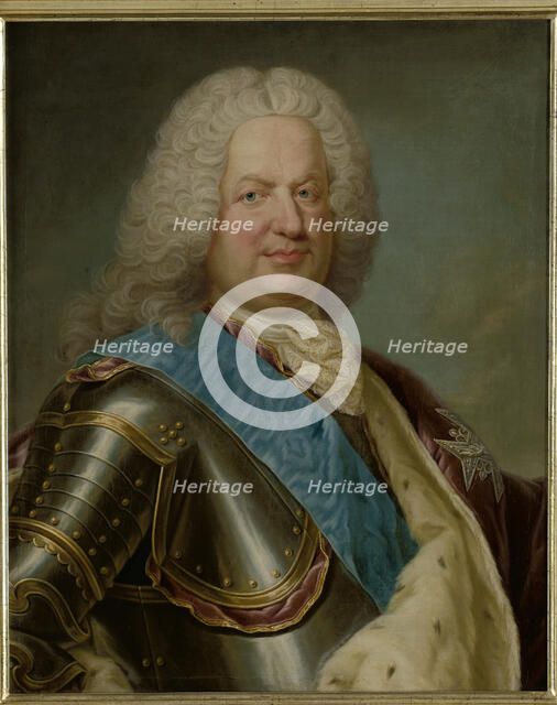 Portrait of Stanislaus Leszczynski (1677-1766), between 1725-1750. Creator: Jean Girardet.