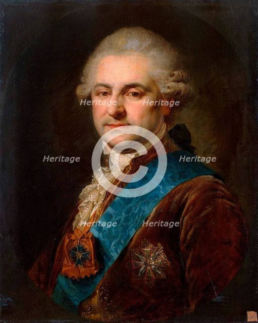 Portrait of Stanislaw II August Poniatowski, second half of the 18th century. Creator: Lampi, Johann-Baptist von, the Elder (1751-1830).