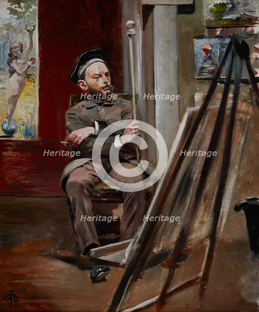 Portrait of Stanislaw Tondos, c1893. Creator: Jacek Malczewski.