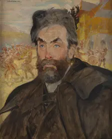Portrait of Stanislaw Witkiewicz, 1902. Creator: Jacek Malczewski