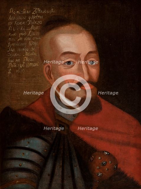 Portrait of Stanislaw Zólkiewski (1547-1620), Grand Hetman of the Crown. between 1650-1750. Creator: Unknown.