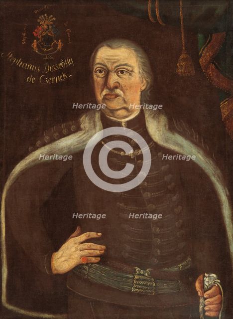 Portrait of Stefan Desseöffy de Csernek, first half of the 18th century. Creator: Unknown.