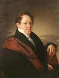 Portrait of Stepan Dmitriyevich Nechayev (1792-1860), 1830. Artist: Tropinin, Vasili Andreyevich (1776-1857)