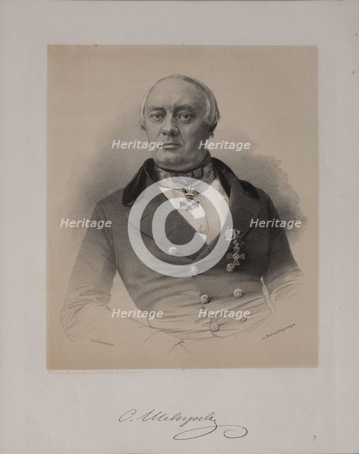 Portrait of Stepan Petrovich Shevyryov (1806-1864), 1855.