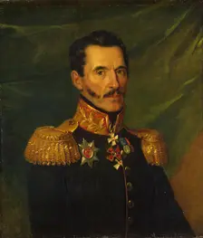 Portrait of Stepan Ya. Repninsky (1773-1851) (1st), 1830. Creator: Workshop of George Dawe