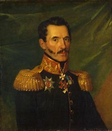 Portrait of Stepan Ya. Repninsky (1773-1851) (1st), 1830. Creator: Workshop of George Dawe