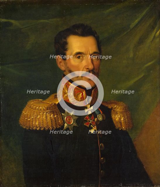 Portrait of Stepan Ya. Repninsky (1773-1851) (1st), 1830. Creator: Workshop of George Dawe.