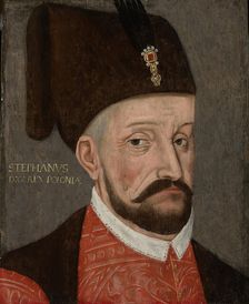 Portrait of Stephan Báthory (1533-1586), King of Poland and Grand Duke of Lithuania, c. 1580. Creator: Anonymous
