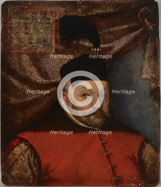 Portrait of Stephan Báthory (1533-1586), King of Poland and Grand Duke of..., 2nd half of 16th cen. Creator: Kober, Martin (1550-1609).