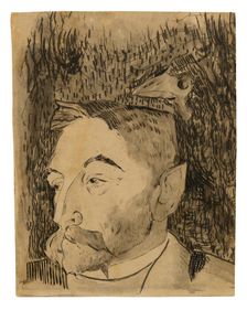 Portrait of Stéphane Mallarmé, 1891. Creator: Paul Gauguin