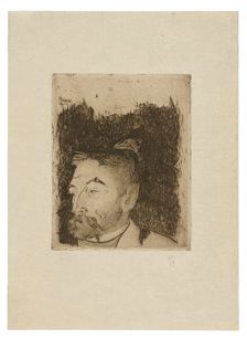 Portrait of Stéphane Mallarmé, 1891, printed 1919. Creator: Paul Gauguin