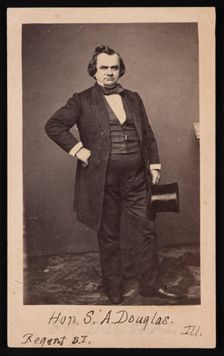 Portrait of Stephen Arnold Douglas (1813-1861), Before 1861. Creator: Mathew Brady