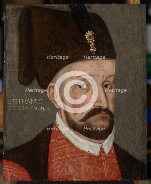 Portrait of Stephen Báthory (1533-1586) as the Prince of Transylvania, c1580. Creator: Unknown.