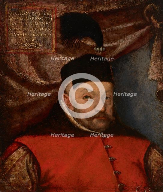 Portrait of Stephen Báthory (1533-1586), King of Poland, 16th century. Creator: Martin Kober.