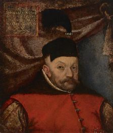 Portrait of Stephen Báthory (1533-1586), King of Poland, 16th century. Creator: Martin Kober