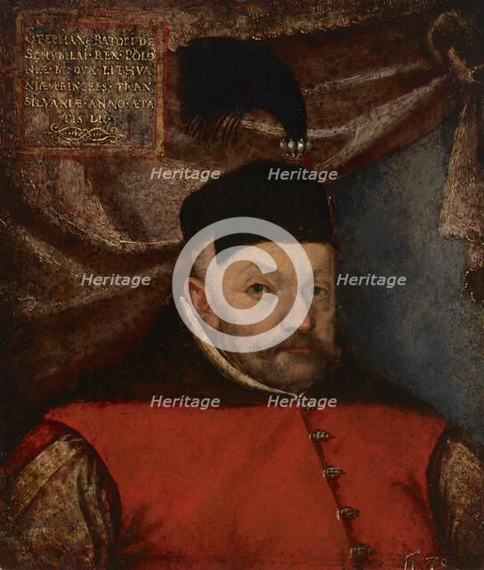 Portrait of Stephen Báthory (1533-1586), King of Poland, 16th century. Creator: Martin Kober.