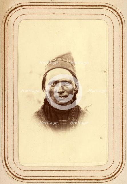 Portrait of Stina Larsdotter Rim, 30 years old, Sjokksjokk, 1868.  Creator: Lotten von Duben.