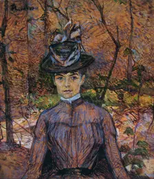 Portrait of Suzanne Valadon (1865-1938). Artist: Toulouse-Lautrec, Henri, de (1864-1901)