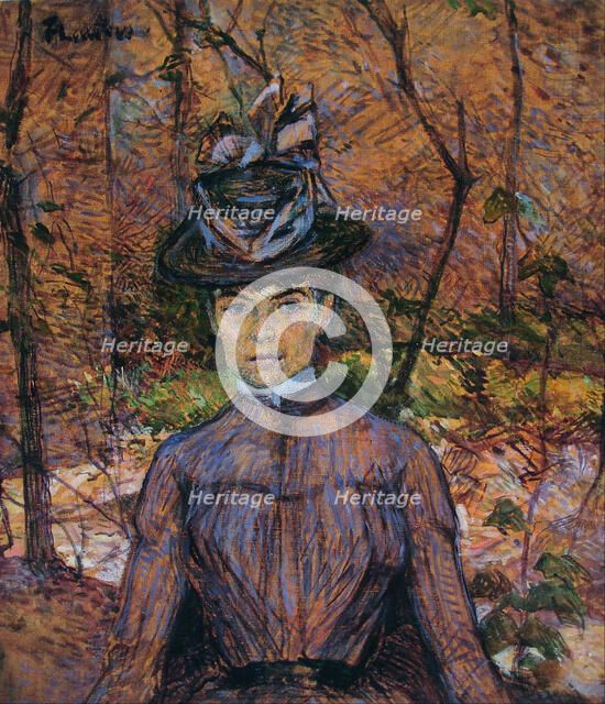 Portrait of Suzanne Valadon (1865-1938). Artist: Toulouse-Lautrec, Henri, de (1864-1901)