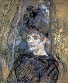 Portrait of Suzanne Valadon 1885. Artist: Henri de Toulouse-Lautrec