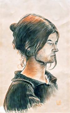 Portrait of Suzanne Valadon, 1891. Creator: Utrillo, Miquel (1862-1934)