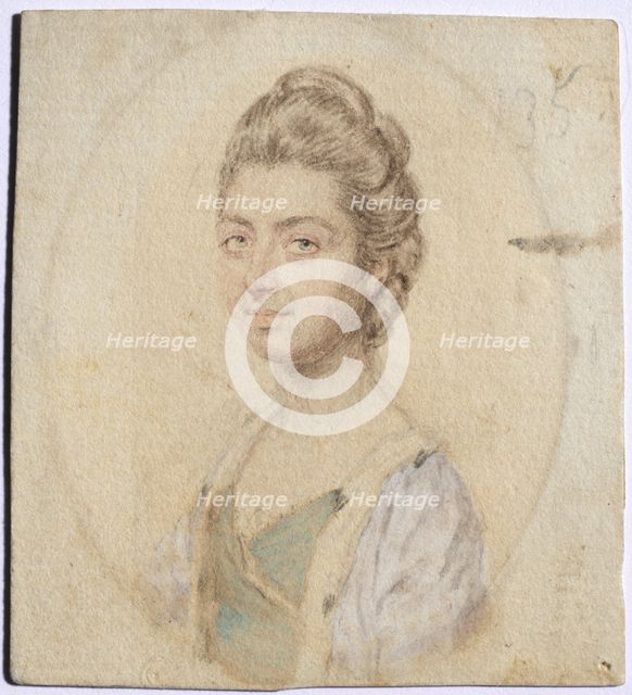 Portrait of Sukey, Lady Oglander, née Serle, c. 1770s. Creator: John I Smart (British, 1741-1811).