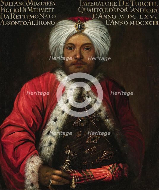 Portrait of Sultan Mustafa II (1664-1703) , um 1700. Creator: Anonymous.