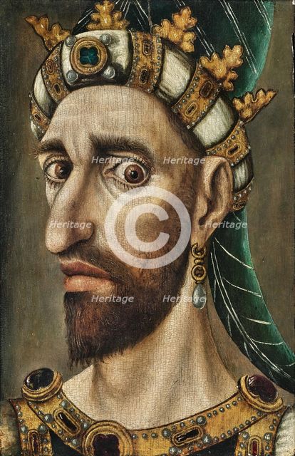 Portrait of Sultan Mehmed II (1432-1481), End of the 15th - Early 16th century. Creator: Anonymous.