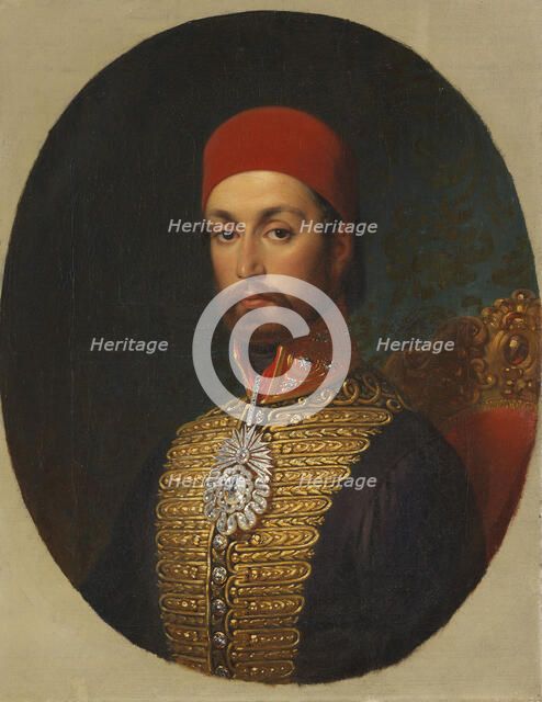 Portrait of Sultan Abdülmecid I, c. 1846. Artist: Cretius, Konstantin Johann Franz (1814-1901)