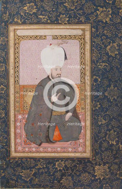 Portrait of Sultan Ahmet I (r. 1603-17), early 17th century. Creator: Unknown.