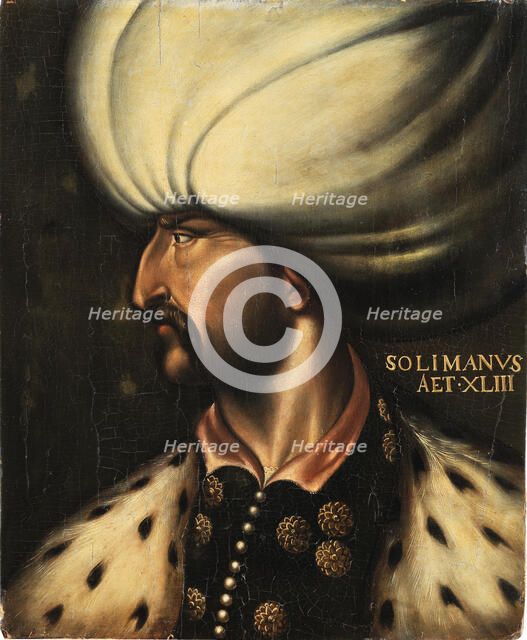 Portrait of Sultan Suleiman I the Magnificent (1494-1566), . Creator: Dell'Altissimo; Cristofano (1525-1605).