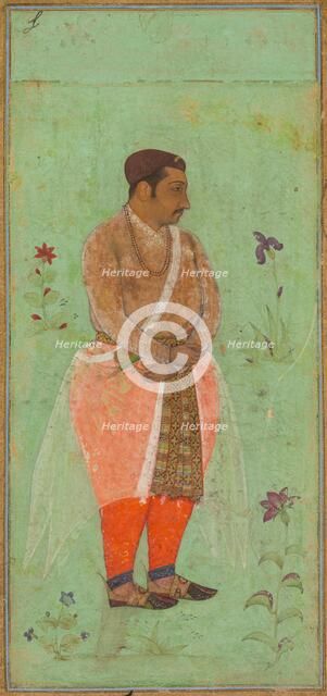 Portrait of Suraj Singh Rathor, Raja of Marwar and Maternal Uncle of Shah Jahan..., c. 1600. Creator: Bishandas (Indian, active c. 1610-30), attributed to.