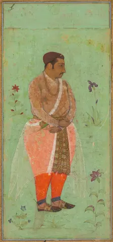 Portrait of Suraj Singh Rathor, Raja of Marwar and Maternal Uncle of Shah Jahan..., c. 1600. Creator: Bishandas (Indian, active c. 1610-30), attributed to