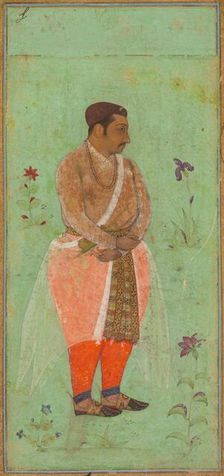 Portrait of Suraj Singh Rathor, Raja of Marwar and Maternal Uncle of Shah Jahan..., c. 1600. Creator: Bishandas (Indian, active c. 1610-30), attributed to