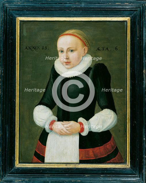 Portrait of Susanna Völker, 1588. Creator: Middle-Rhenish Master of 1588.