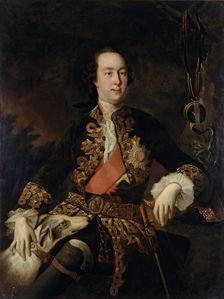 Portrait of P.B. Sheremetev, 1753. Creator: Ivan Argunov