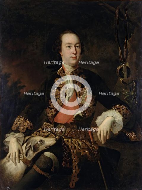 Portrait of P.B. Sheremetev, 1753. Creator: Ivan Argunov.