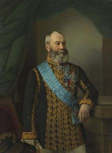 Portrait of P.P. Gagarin, 1873. Creator: Georg von Bothmann