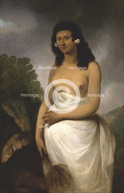 Portrait of Poedooa, daughter of Orea, King of Ulaitea, Society Islands, ca. 1783. Artist: Webber, John (1751-1793)