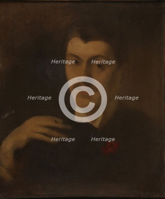 Portrait of Pol Neveux (1865-1939), End of 19th cen.. Creator: Carrière, Eugène (1849-1906).