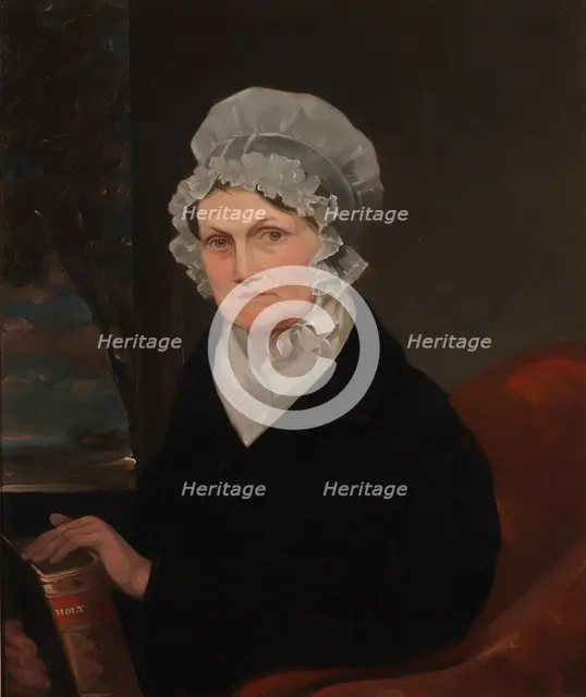 Portrait of Polly Sutton Catlin, 1840s. Creator: George Catlin.