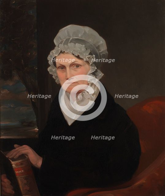 Portrait of Polly Sutton Catlin, 1840s. Creator: George Catlin.