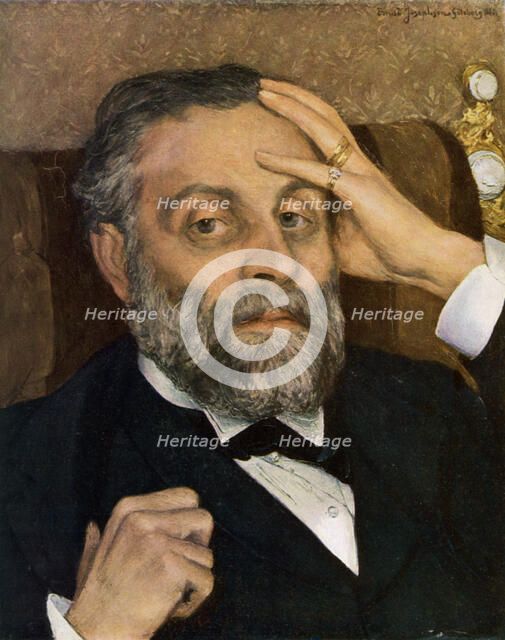 Portrait of Pontus Fürstenberg, 1883 (1945).  Artist: Ernst Josephson